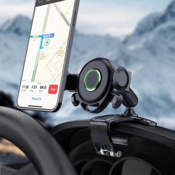 Suporte de Celular para Carro Articulado Universal com Rotação 360º