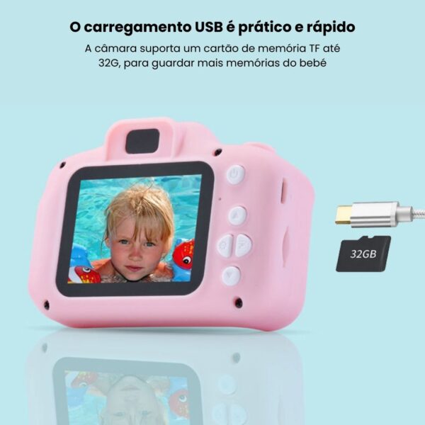 Mini Câmera Digital Infantil Recarregável e À Prova De Choque - Image 7