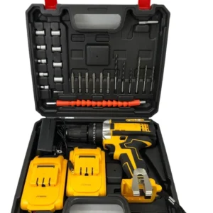 Kit Furadeira Parafusadeira de Impacto 48V Profissional – 2 Baterias, Alta Potência com Maleta + Acessórios Completos