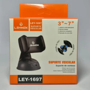 Suporte Veicular Lehmox LEY-1697 para Celular – Seguro e Ajustável